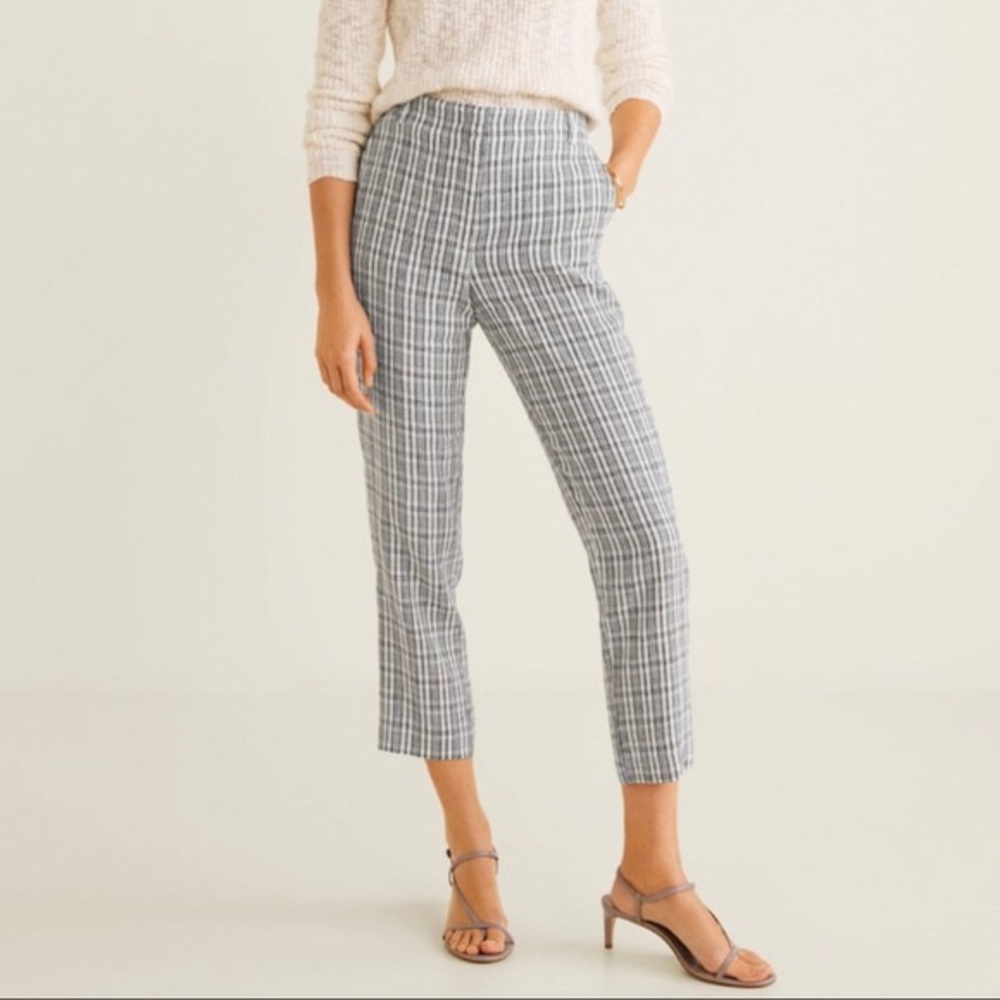 Mango 100% Linen Pants